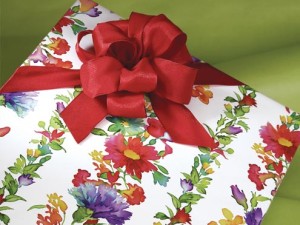 Floral Printed Gift Wrap