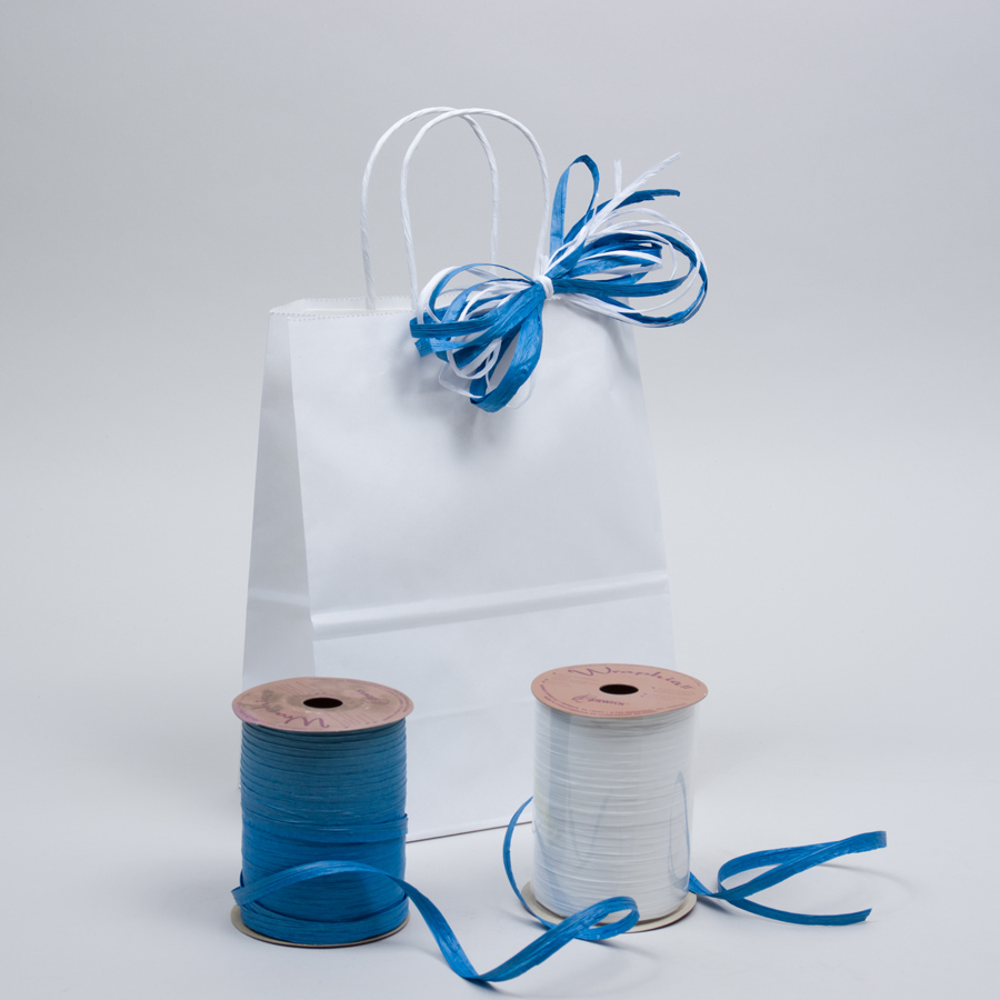 Wraphia ribbon made from paper that is eco-friendly and natural