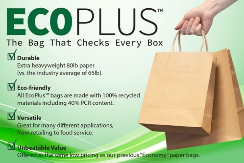 Introducing New EcoPlus™ Paper Shopping Bags