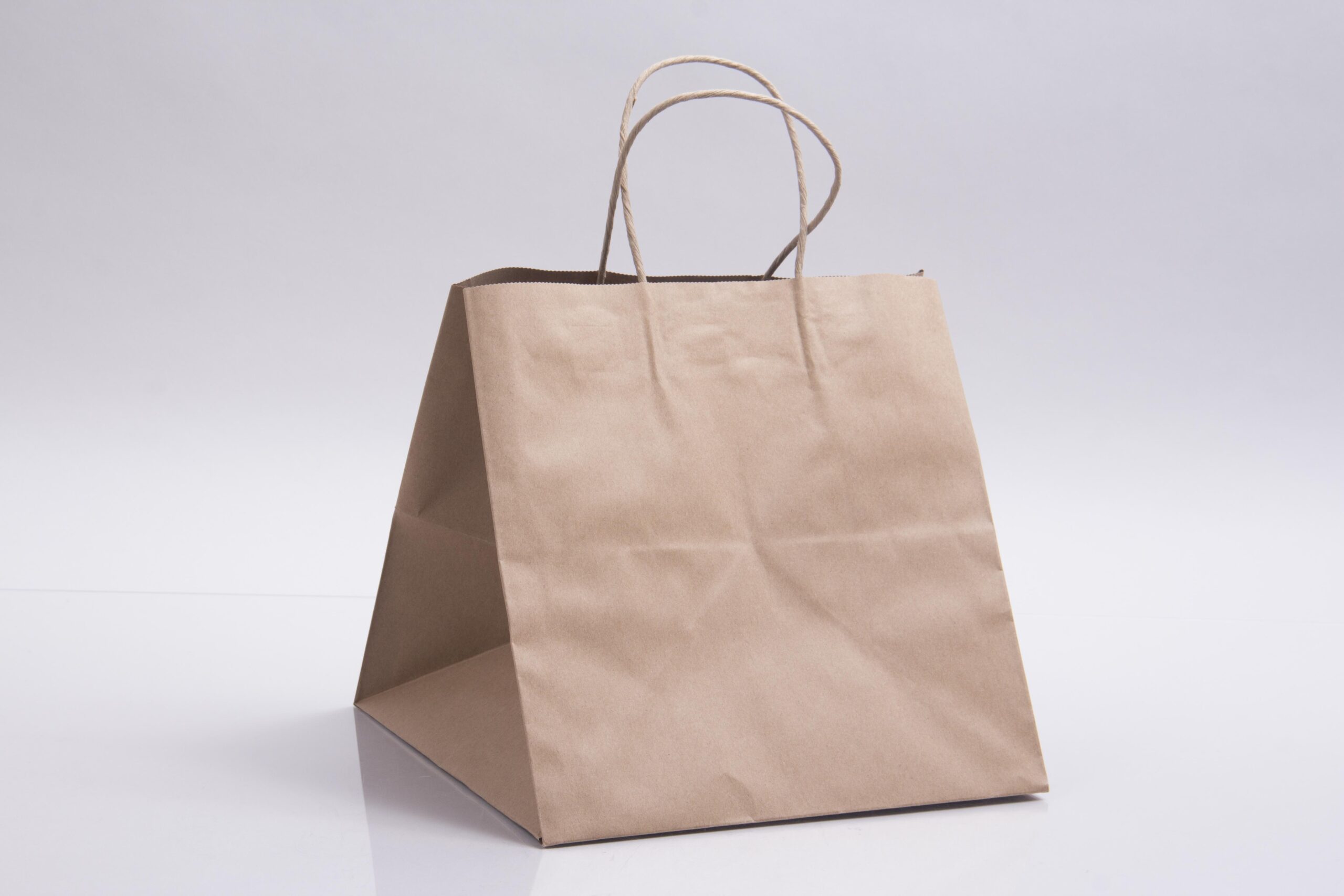 10x10x10 Shopping Bag Brown Natural Kraft